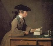 Jean Baptiste Simeon Chardin, Stack of cards folded juvenile